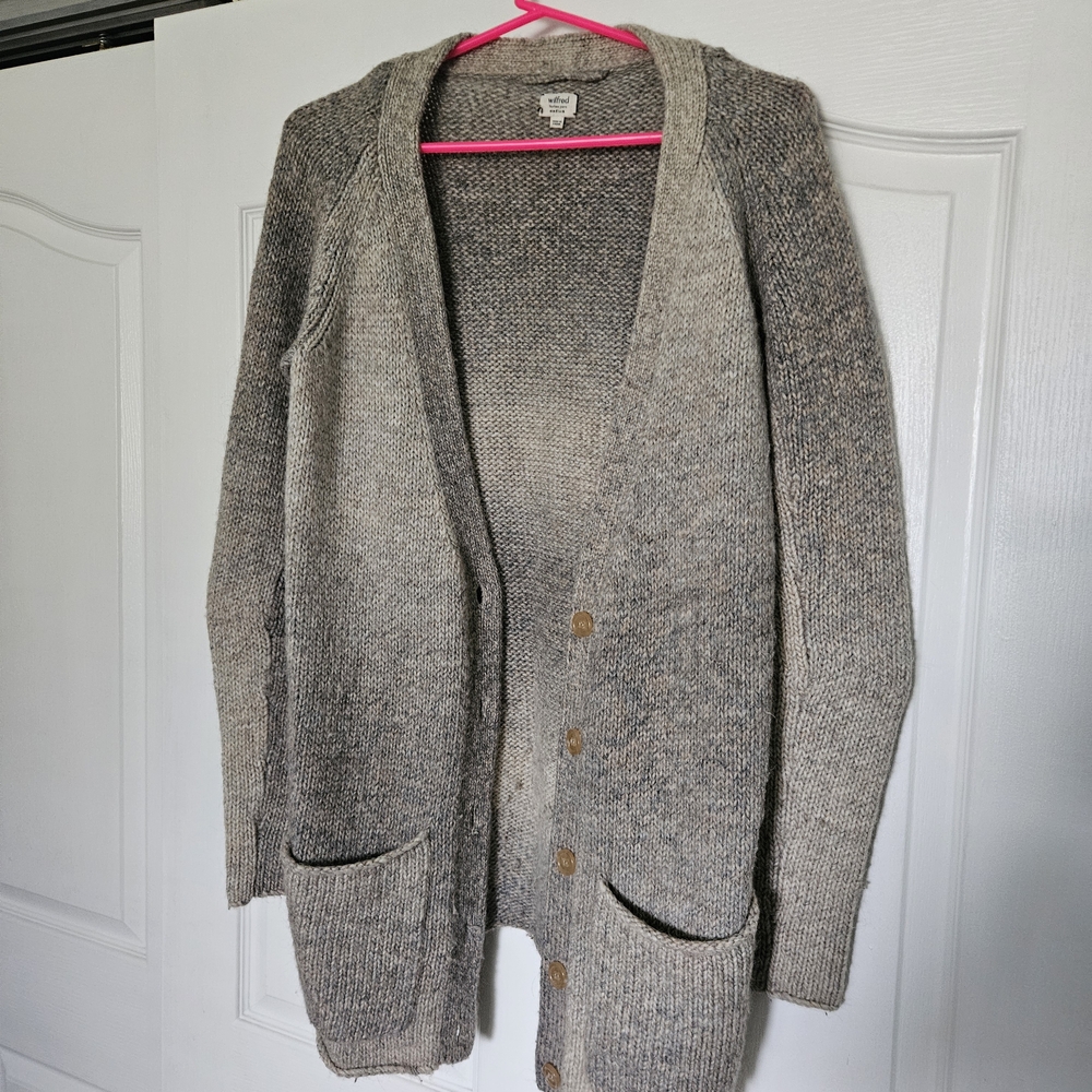 Wilfred Wool Cardigan Sweater
